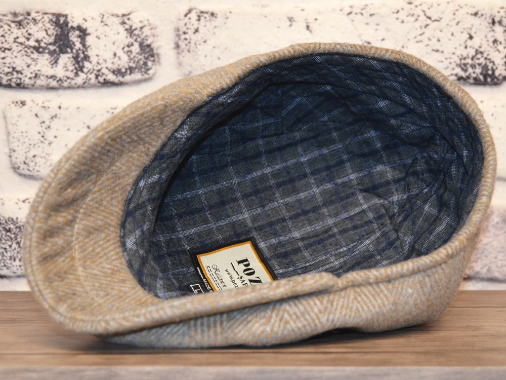 Pozze Kaşmir 6 Parça İngiliz Kasket Bej Rengi