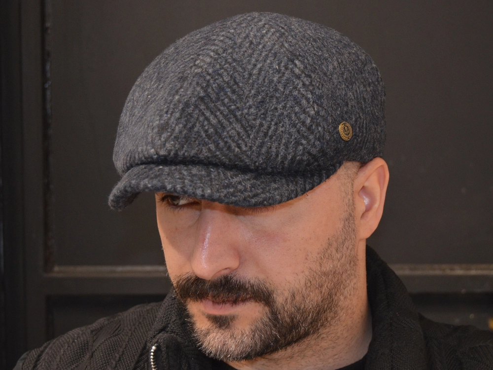 Pozze Kaşmir 6 Parça İngiliz Kasket Füme