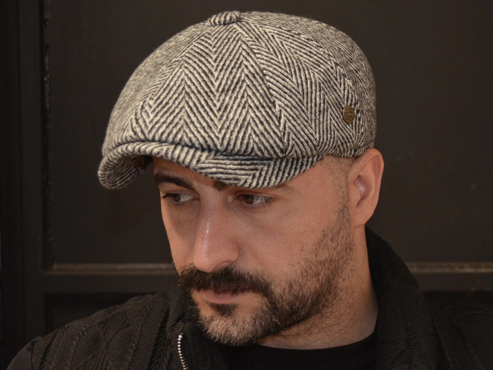 Kerem Balıksırtı  Kışlık İngiliz Kasket Gri