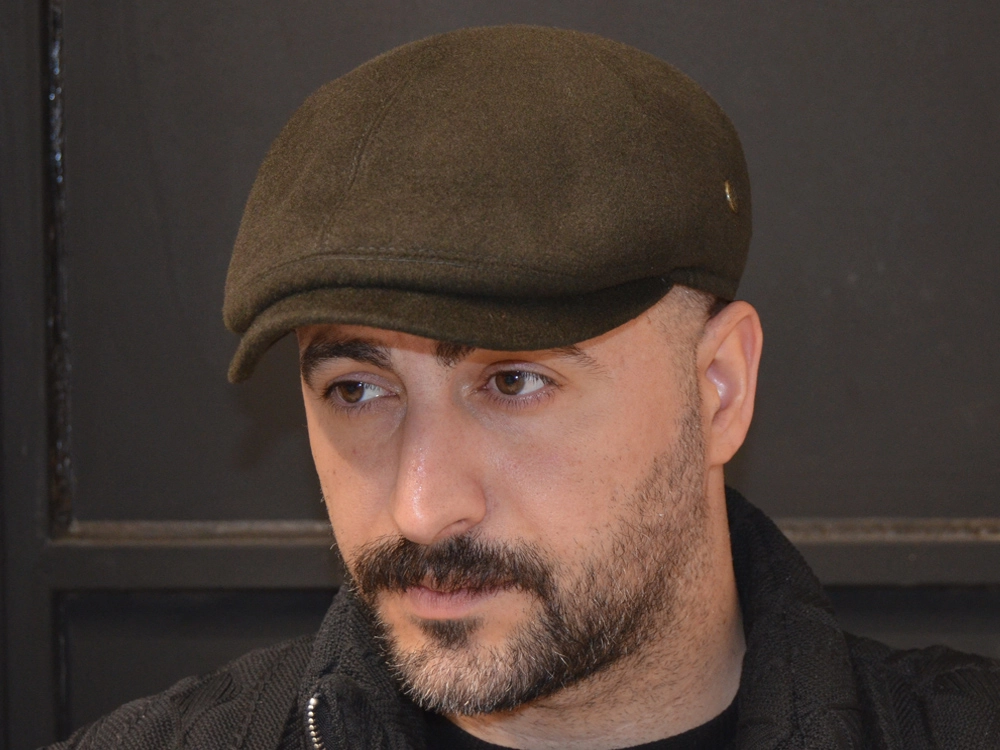 Pozze Kaşmir İtalyan Spor Kasket Haki