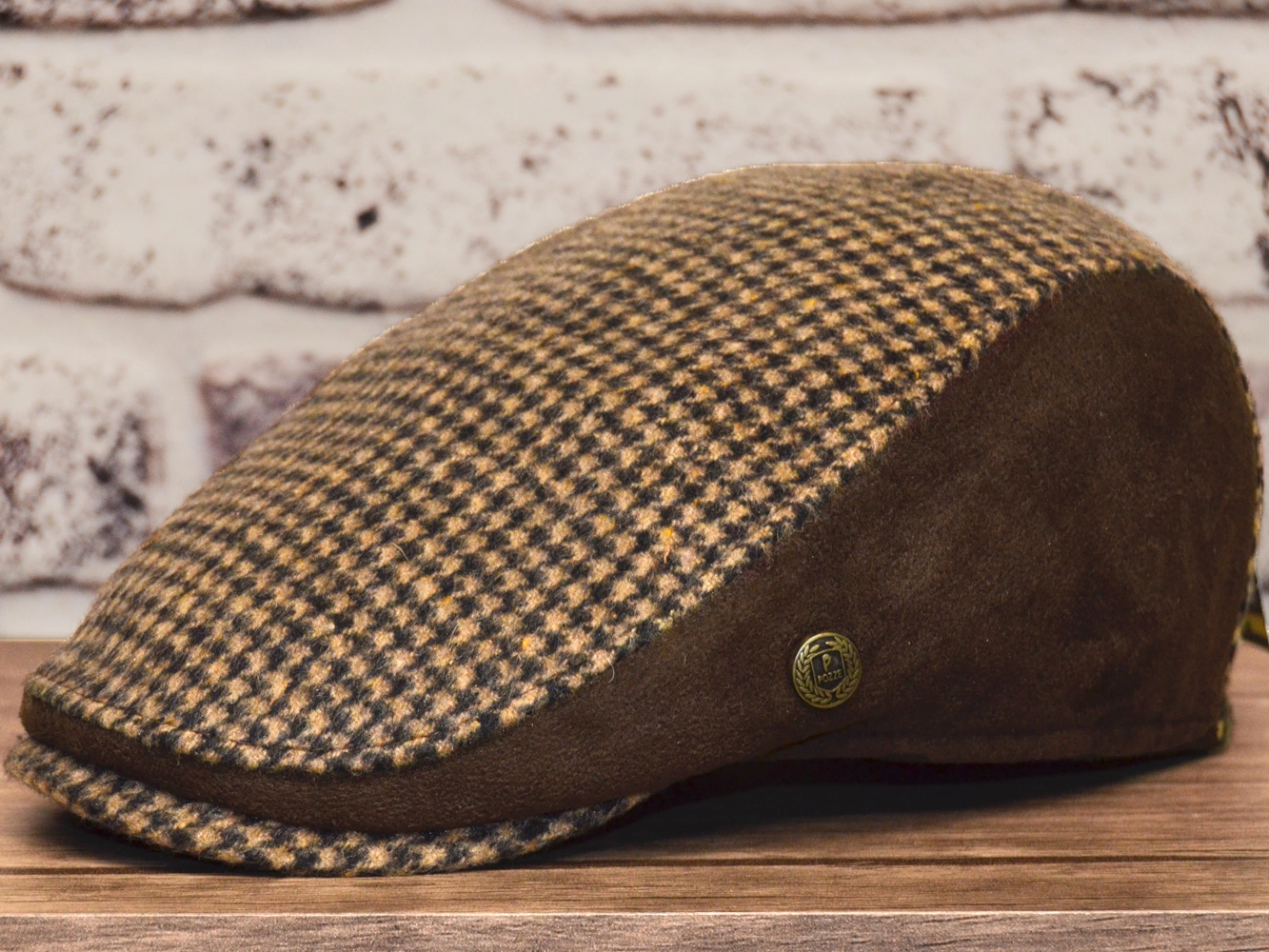 Pozze Kaşmir Süetli Spor Kasket Kamel