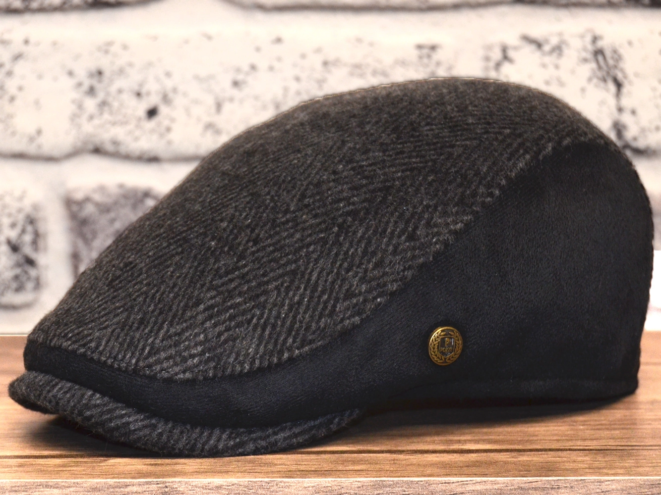 Pozze Kaşmir Süetli Spor Kasket Antrasit