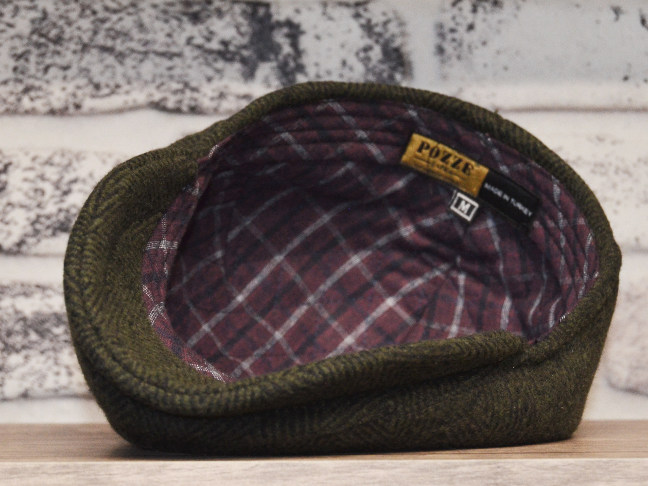 Pozze%20Kaşmir%20İtalyan%20Spor%20Kasket%20Haki