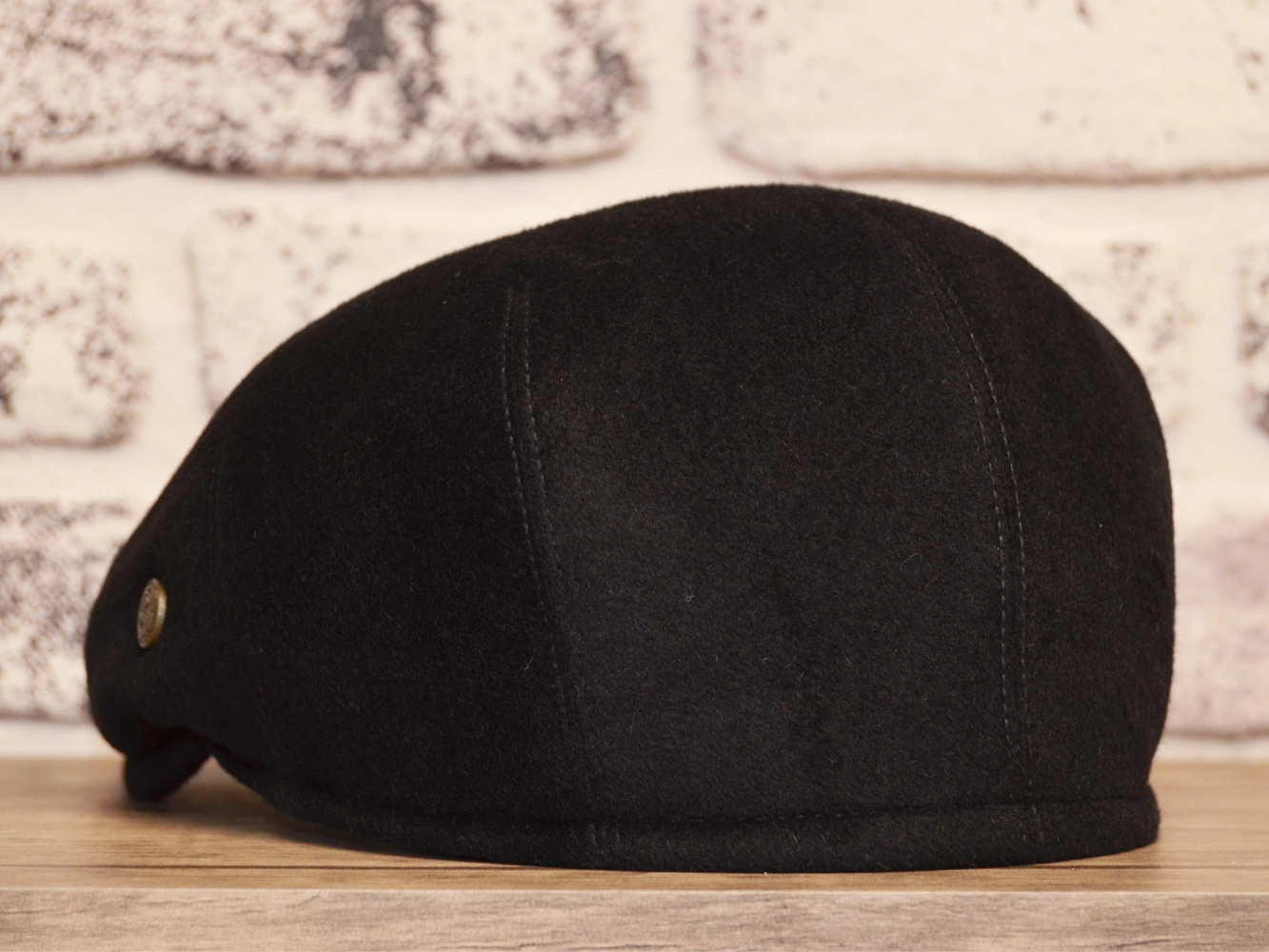 Pozze Kaşmir Yün Kulaklı London Kasket Siyah