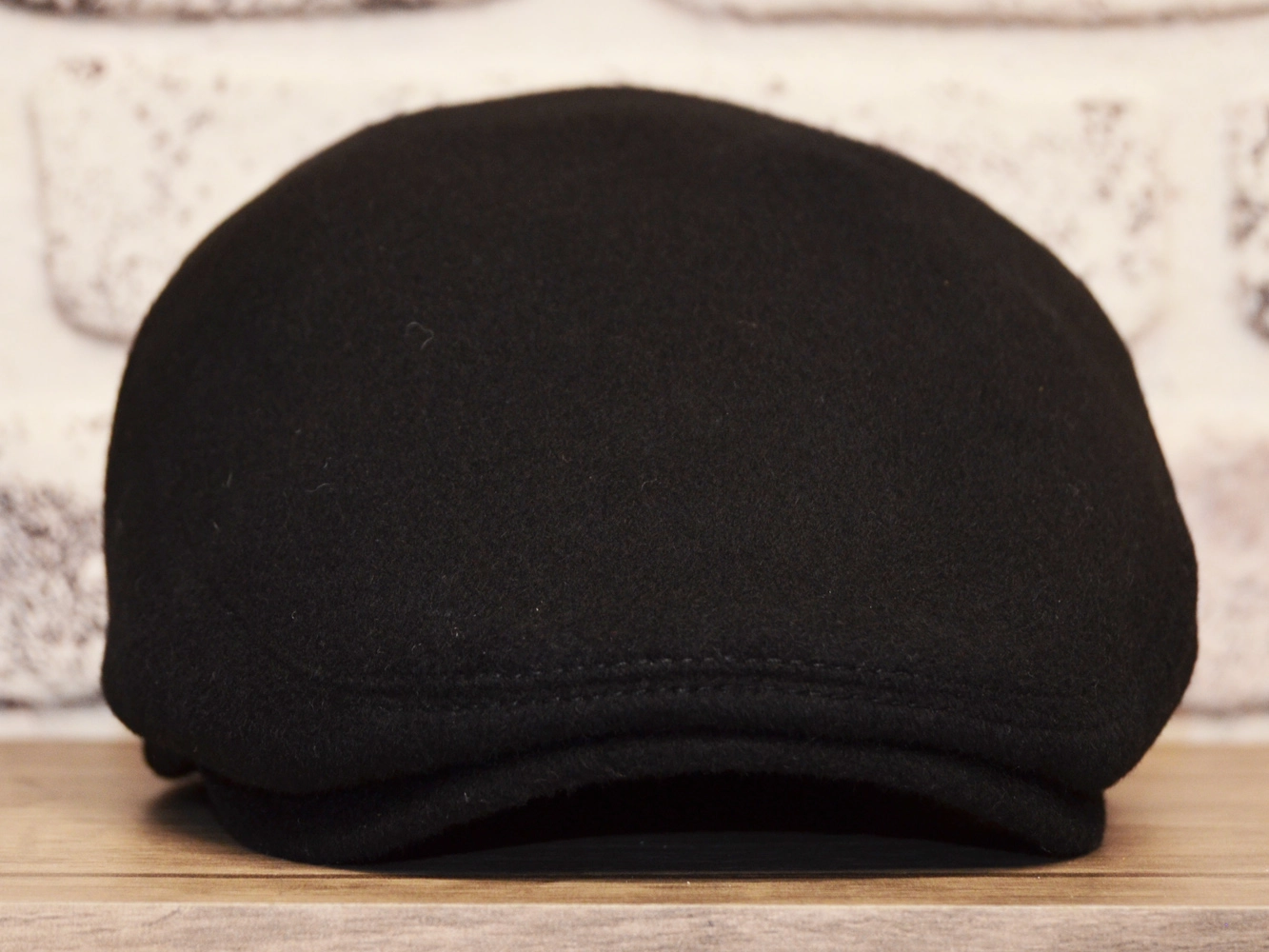 Pozze Kaşmir Yün Kulaklı London Kasket Siyah