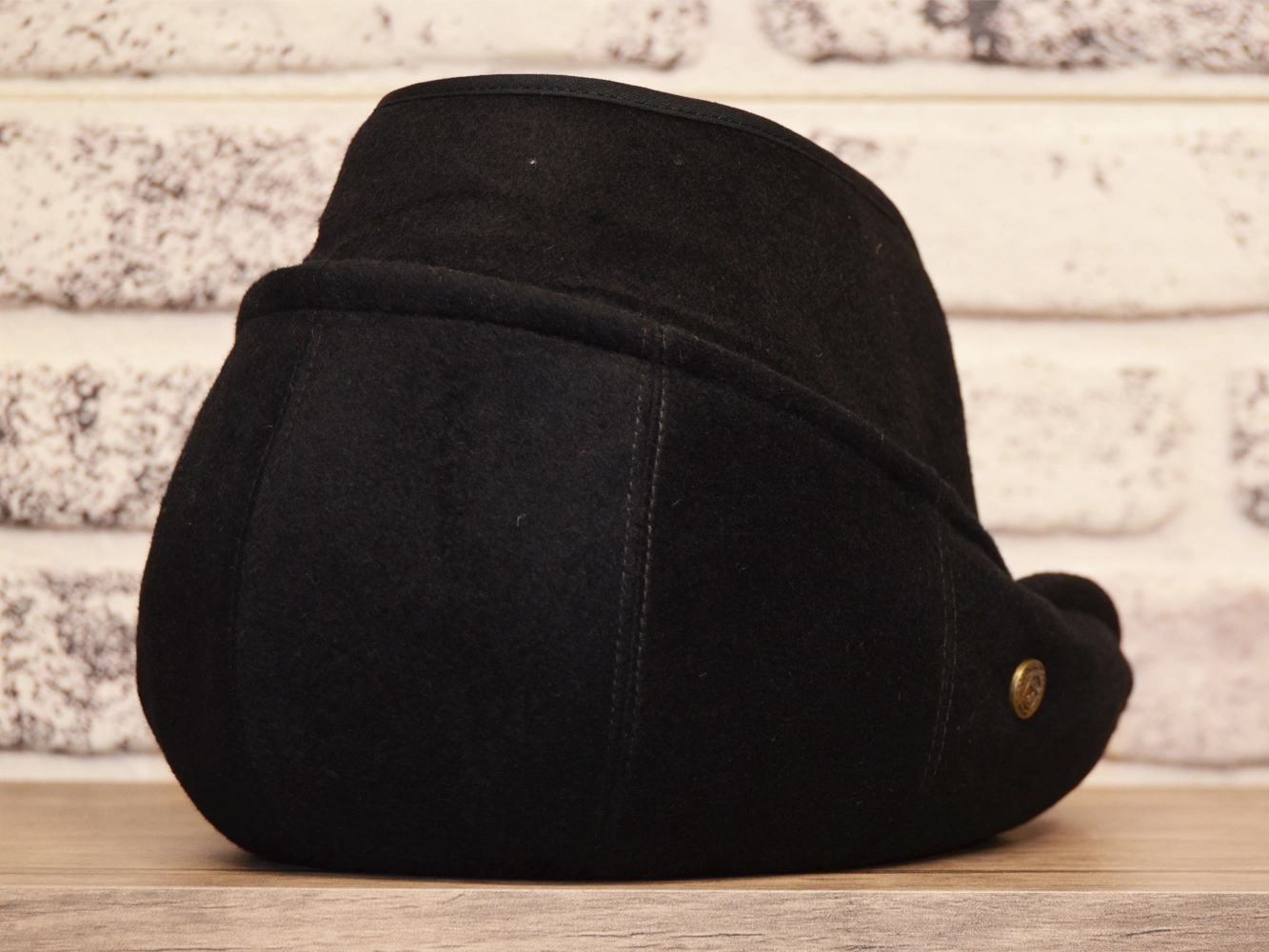 Pozze Kaşmir Yün Kulaklı London Kasket Siyah