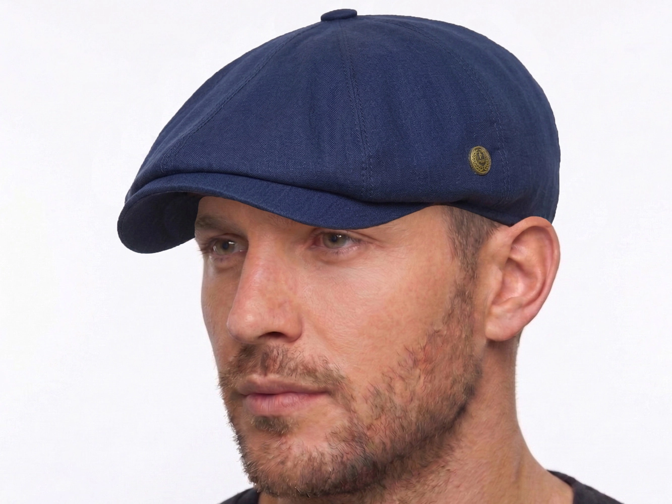 Pozze Lüx Keten Peaky Blinders Kasket - Lacivert