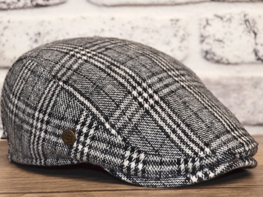 Pozze Kerem Kışlık Ekoseli Spor Kasket GRi