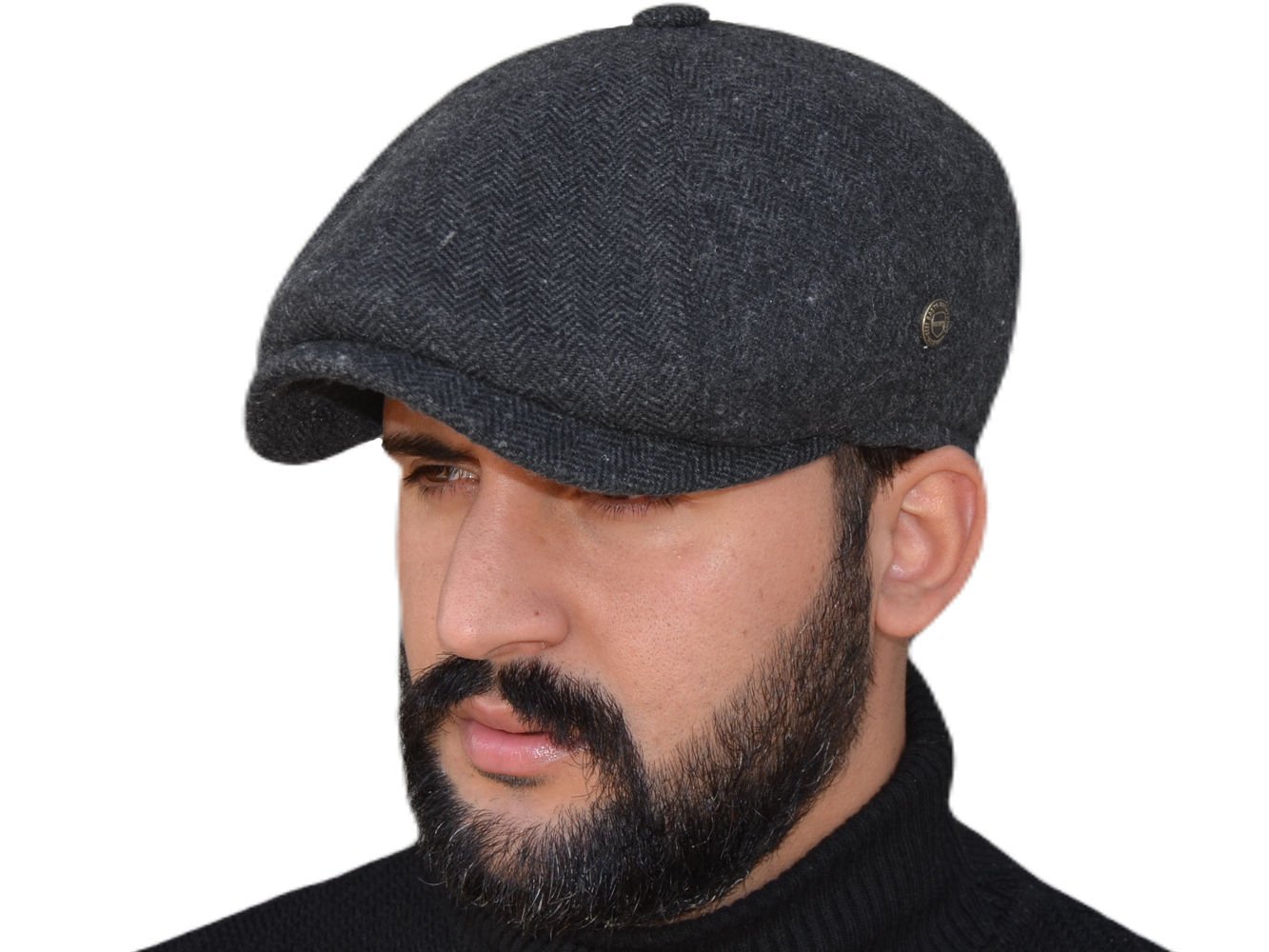 Pozze%20Kerem%20Peaky%20Blinders%20Stil%20Kışlık%20İngiliz%20Erkek%20Kasket%20Şapka