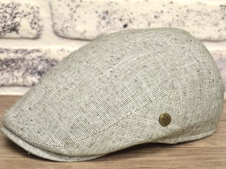 Yazlık Keten Pamuk London Kasket Şapka