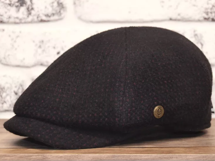 Kaşmir  Yün Kumaş 6 Parçalı Erkek Kasket Şapka