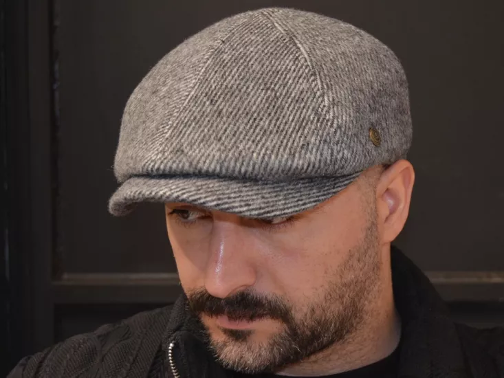 Kaşmir 6 Parçalı Kışlık Erkek İngiliz Kasket Şapka