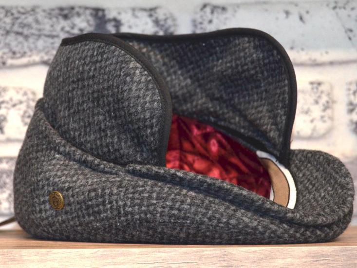 Pozze Gri Kaşmir Kulaklı London Kışlık Kasket