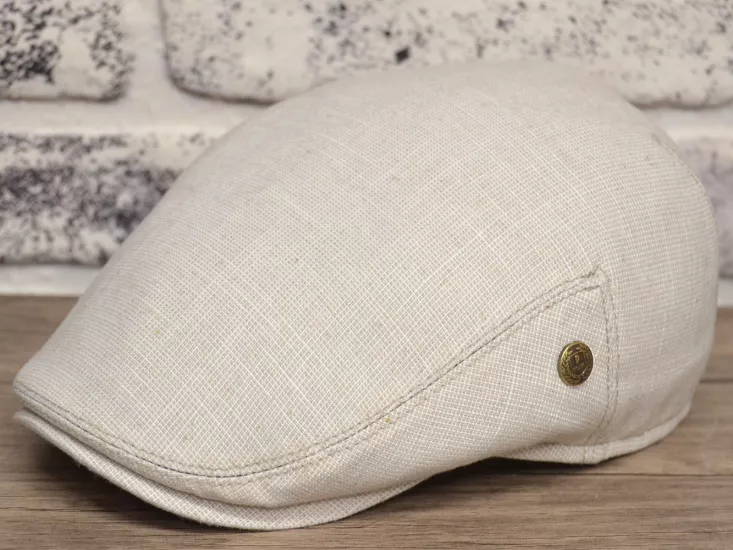 Pozze Yazlık Pamuk Keten London Kasket