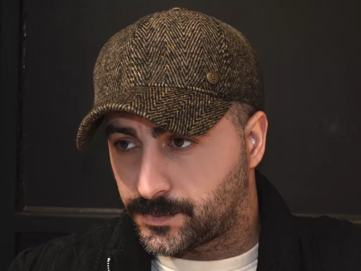 Pozze Kaşmir Yün Balıksırtı Kep Erkek Şapka