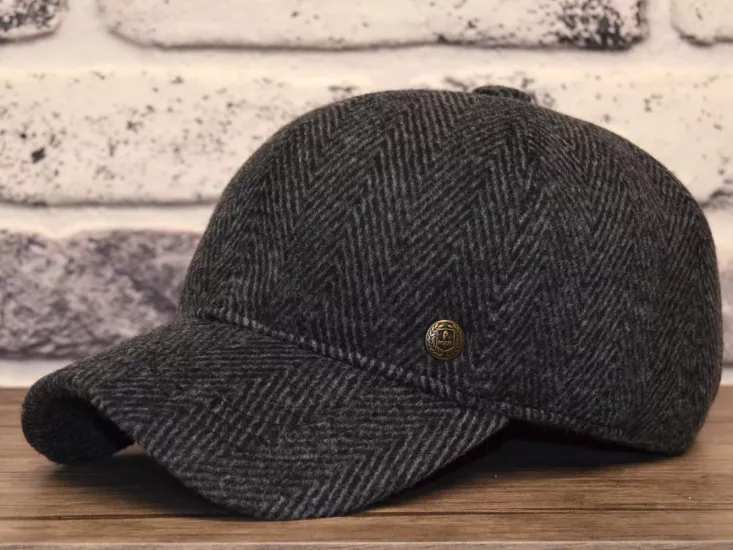 Pozze Kaşmir Yün Balıksırtı Kep Erkek Şapka