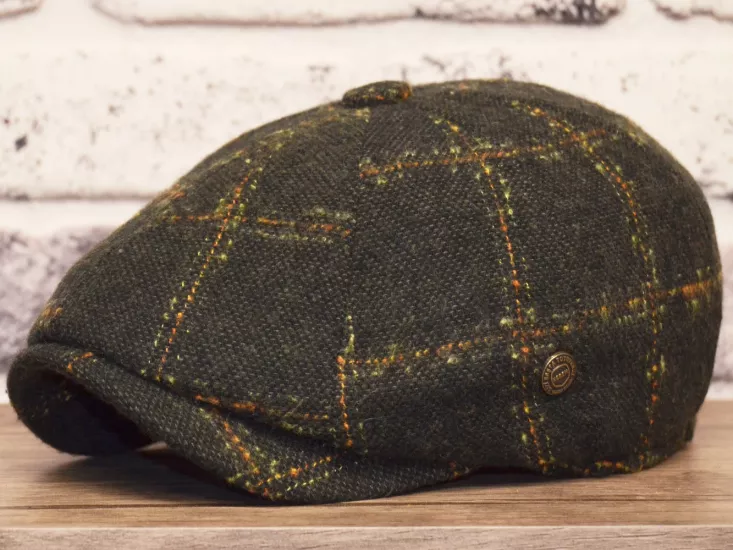 Ekoseli Kışlık İngiliz Model Erkek Kasket Şapka