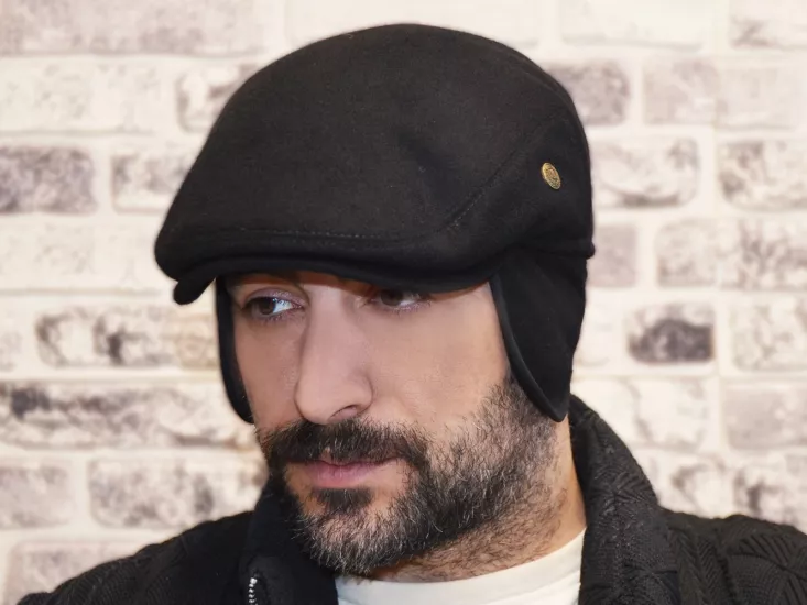 Kaşmir Yün Kulaklı Kasket Şapka Premimum