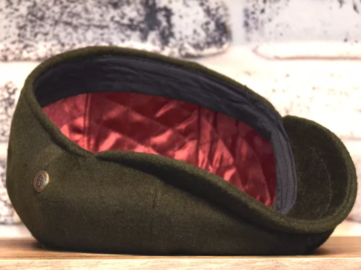 Haki Renk Kaşmir Yün Premimum Erkek Kasket