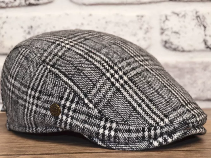 Kışlık Kaşe Ekose Kumaş Erkek Spor Kasket Şapka