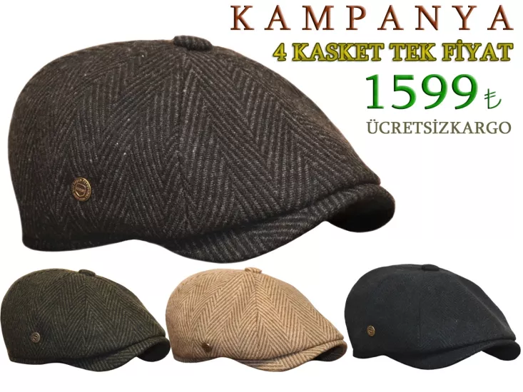 4 Adet İngiliz Peaky Blinders Şapka Tek Fiyat